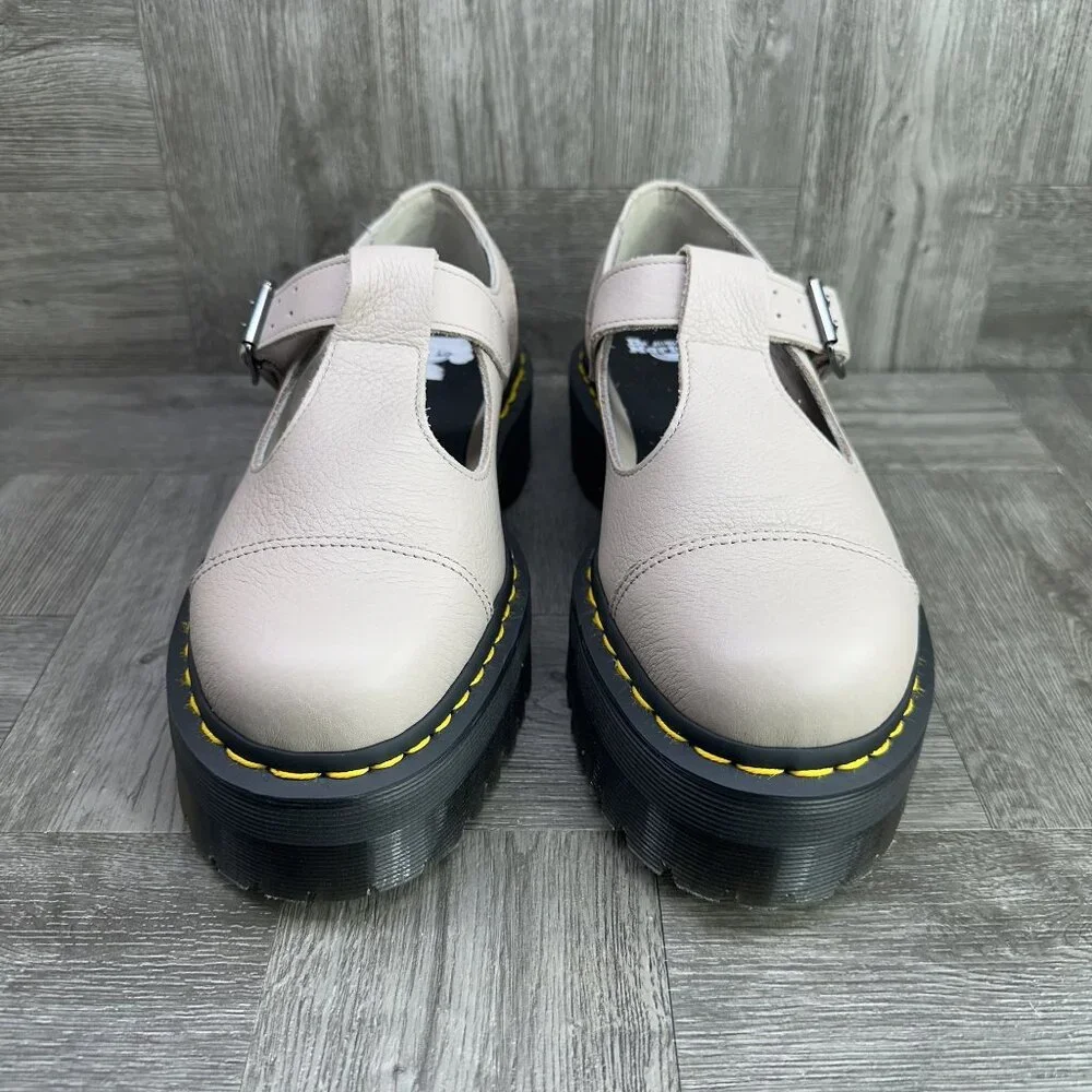 Dr. Marten's Bethan Women's size 11 Leather Light Taupe Shoes - Picture 4 of 8